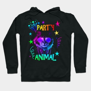 Furry Cat Party Animal Hoodie